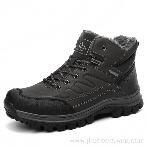 Large size men's hiking shoes winter warm